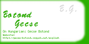 botond gecse business card